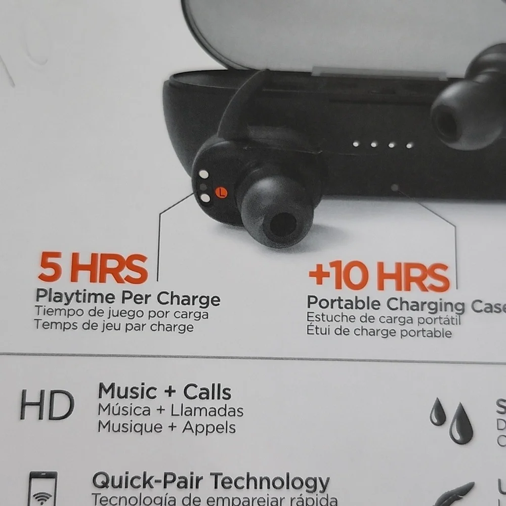 New Hypergear Wireless Earbuds True Sounds No Strings Attached